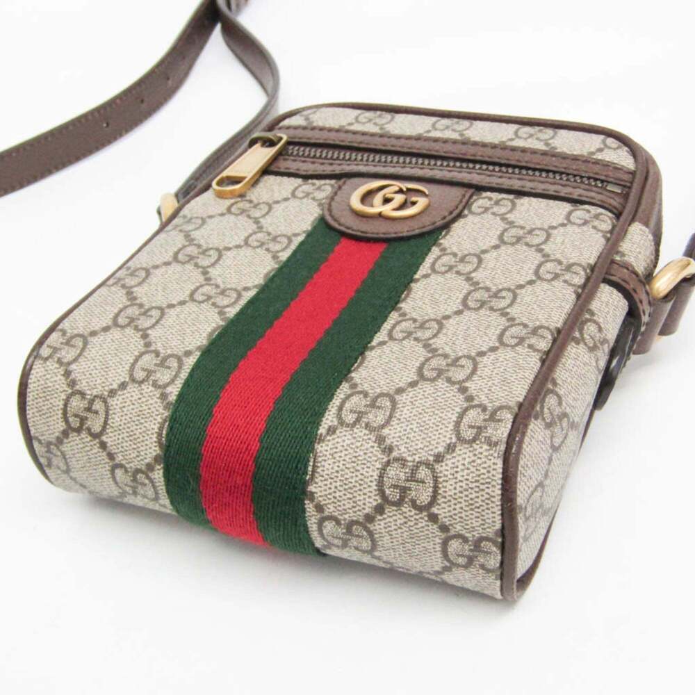 GUCCI Authentic Brown Leather Shoulder Bag - Picture 5 of 14